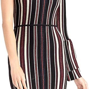 Rachel Roy One shoulder metallic dress